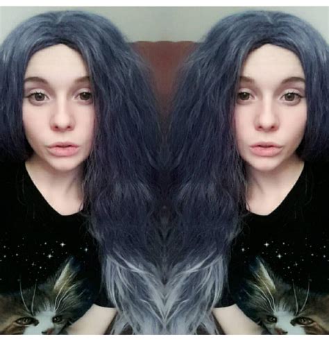Pearl gray witch wig